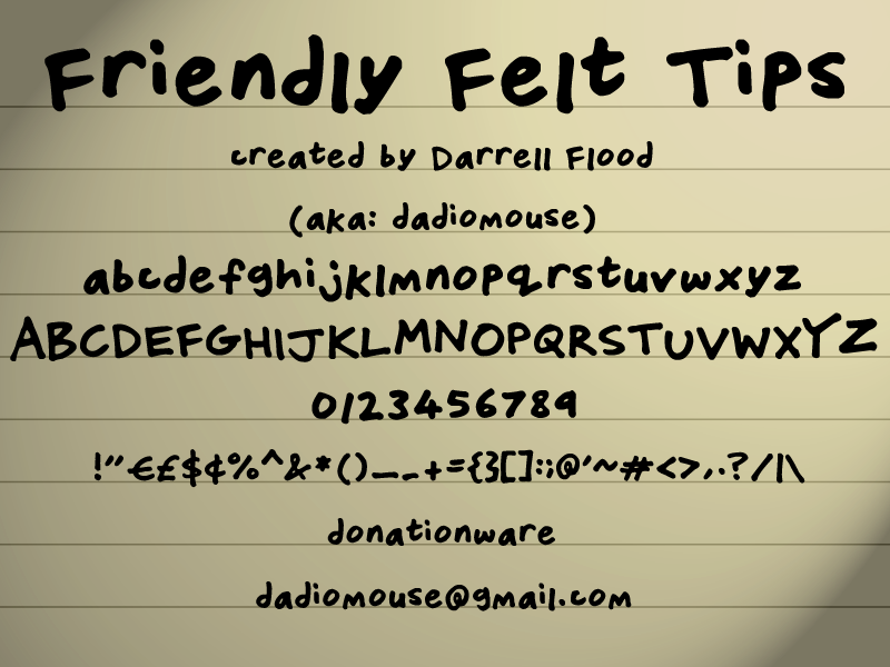 Friendly Felt Tips